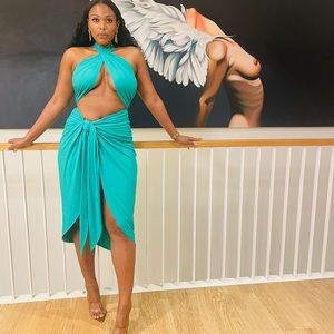 Jluxlabel Green Sahara Dress